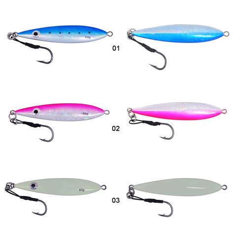 Pcs Mix Colors G Sea Fishing Lead Jig Metal Plate Artificial Lure