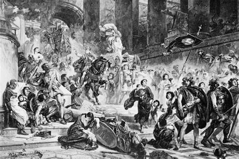 Today In History Goths Attack The Praenestine Gate During The Siege Of