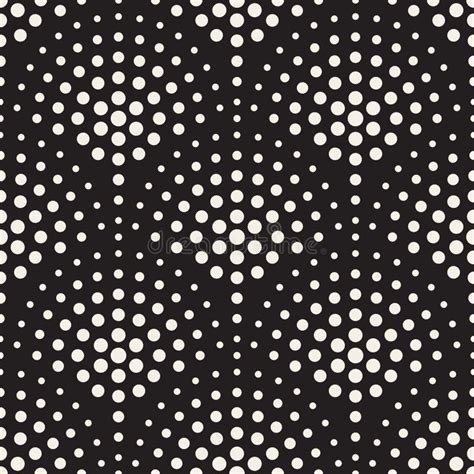 Vector Seamless Black White Square Maze Lines Halftone Pattern Stock