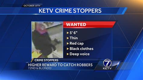 Crime Stoppers Higher Reward Offered In Robbery Spree