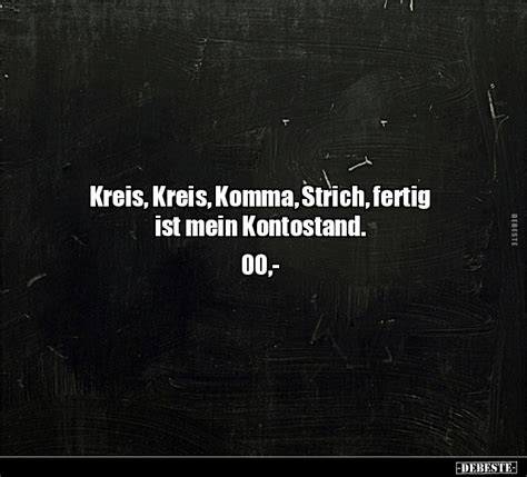 Kreis Kreis Komma Strich Fertig Ist Mein Kontostand Debeste De