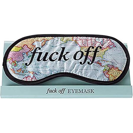 Fuck Off Eye Mask Blindfold Black Amazon Co Uk Health Personal Care