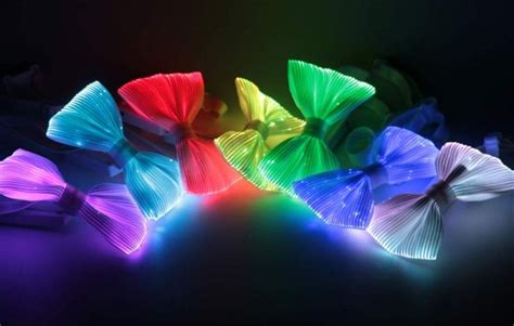 7 Glow Colors LED Light up Bow Tie