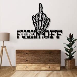 Fuck Off Svg Dxf Png Files Laser Cut File Middle Finger Cut For Cnc Laser Cricut Glowforge