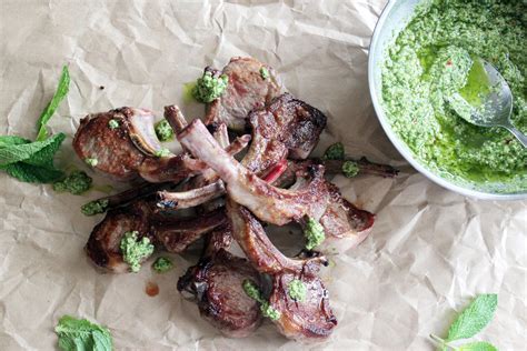 Lamb Lollipops With Mint Pesto Recipe Lamb Lollipops Lamb Dishes