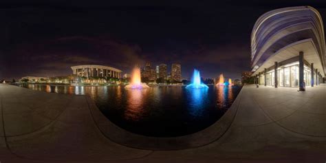 Los Angeles Night Skyline From Dwp 360° Vr Panorama Ivrpa