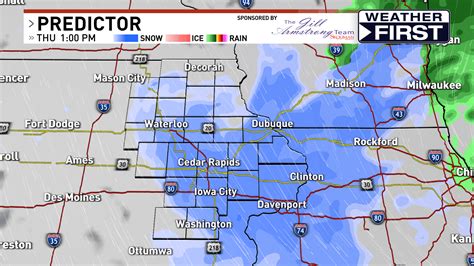 Slick roads possible as snow falls in eastern Iowa Thursday