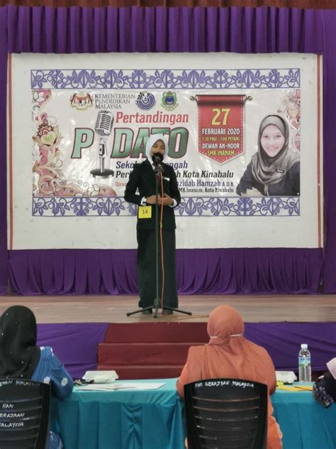 Smk Inanam Tuan Rumah Pidato Peringkat Daerah Kk Portal Rasmi Smk Inanam