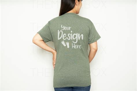 Maternity Mockup Gildan 5000 Mockup Gildan Heather Etsy