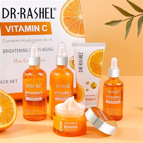 Dr Rashel Vitamin C Brightening Anti Aging Skin Care Series Piece Set