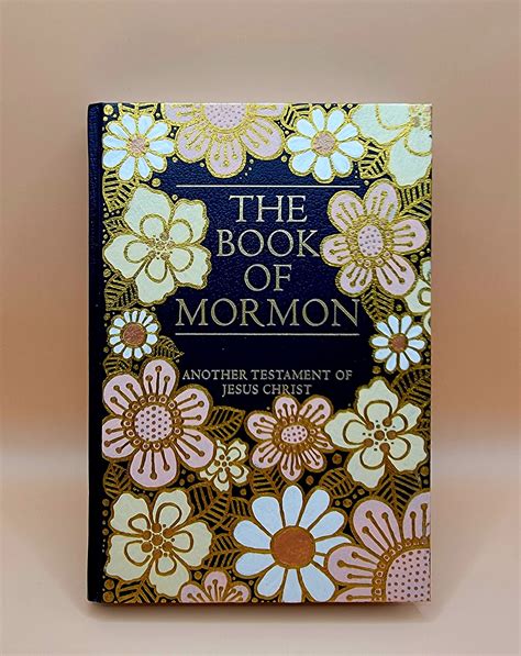 Custom Hand Painted Book Of Mormon Etsy