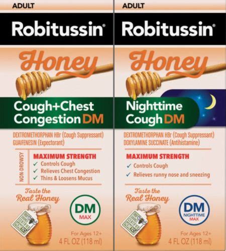 Nationwide Recall of Robitussin Honey CF Max Day Adult and Robitussin Honey CF Max Nighttime ...