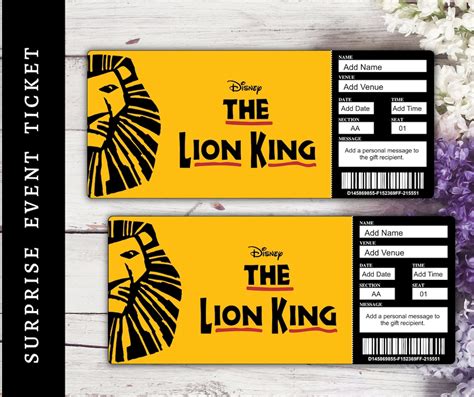 The Lion King Tickets Jamie Giacinta