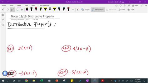 Distributive Property Notes