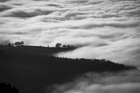 Kostenlose foto Natur Berg Schnee Wolke Schwarz und weiß Himmel