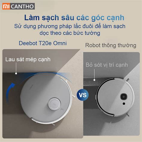 Robot Hút Bụi Lau Nhà Ecovacs Deebot T20E Omni Bảo Hành Chính Hãng 24