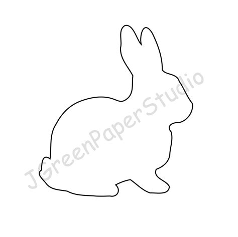 Printable Bunny Template