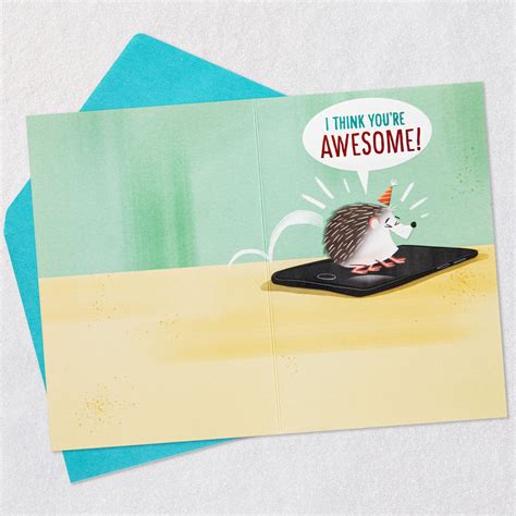 I Think You're Awesome Funny Birthday Card - Greeting Cards - Hallmark