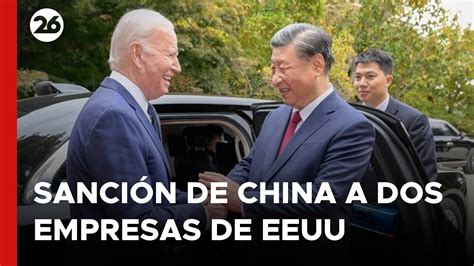 China Sancionó A Dos Empresas De Estados Unidos Por La Venta De Armas A