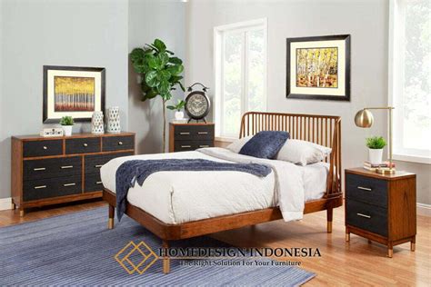 Model Tempat Tidur Terbaru Natural Jati Luxury HD 0800