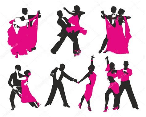 Vector conjunto de parejas de baile vector gráfico vectorial jodo19