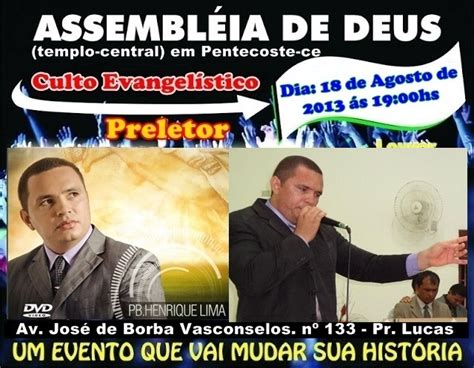 Missões Em Pentecoste Culto Evangelístico Preletor Pb Henrique Lima