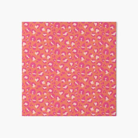 Leopard Print Coral Hot Pink Nude Art Board Print For Sale By Fancyashell Redbubble