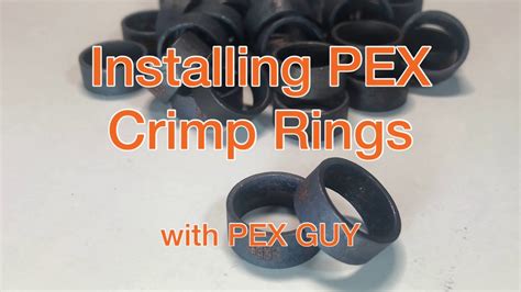 Using Pex Crimp Rings With Pex Guy Installation How To Youtube