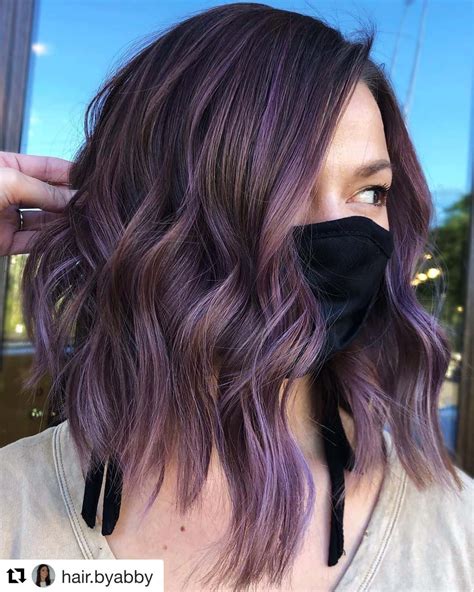 20 Ideas Of Purple Highlights In Brown Hair And Black Hair Too Curling Diva