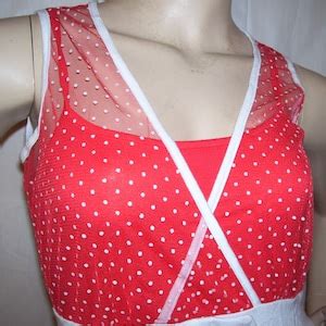 Sheer Red Mini Dress With Tank Lining Anime Costume Lingerie Role Play Von Lancelot Vintage NWT