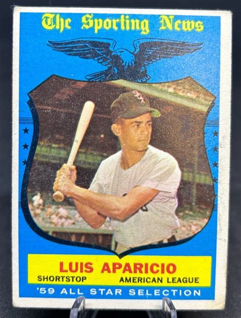 1959 Topps Baseball Card Luis Aparicio 560 HIGH VG EX RANGE BV 60 SL