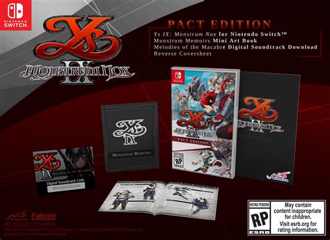 Ys Ix Monstrum Nox Pact Edition Nintendo Switch