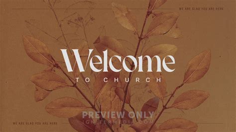 Autumn Nature - Welcome To Church - Title Graphics | Igniter Media