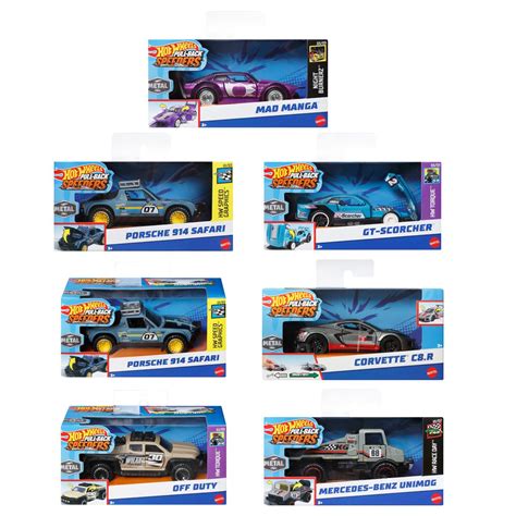 Hot Wheels Pull Back Speeders Mix Case Of