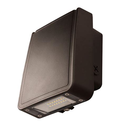 Probrite 150 Watt Equivalent Integrated Led Bronze Dusk To Dawn Wall Pack Light 4000k Pwrw20 Pc