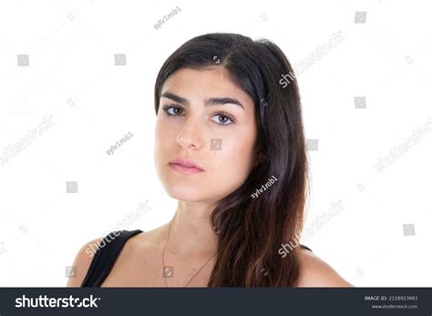 Cute Beautiful Woman Nude Makeup Face Stock Photo 2128923983 Shutterstock