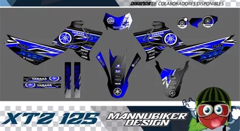 Yamaha Xtz 125 Graficos Stickers Calca Vinil Laminado Enduro Meses