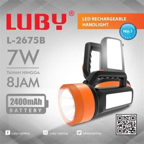 Jual Senter Luby L B W Lampu Darurat Emergency Lamp B Flash