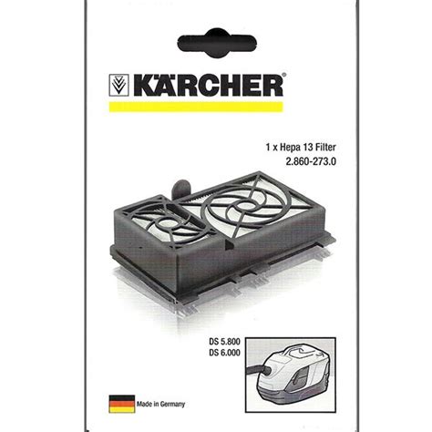 Фильтр для пылесосов Karcher DS 5.800, 6.000 | 2.860-273, производство ...