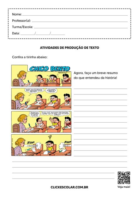 Texto Para Reescrita 4 Ano - 13 Atividades de Produção de Texto para 4º ano – Click Escolar