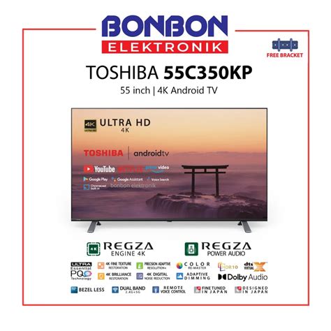 Jual Toshiba LED Smart Android TV 55 Inch 55C350KP UHD 4K HDR Shopee