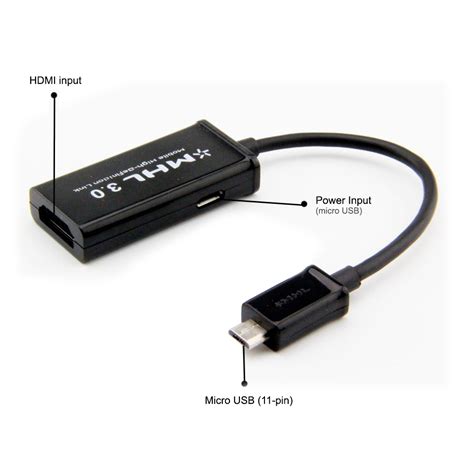 Mhl Cable Micro Usb To Hdmi Adapter Samsung Galaxy Tab S