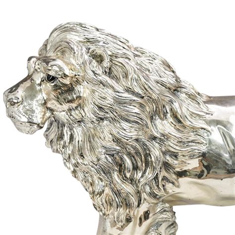 Sold Price Attrib Alessandro Magrino Silver Lion Sculpture October