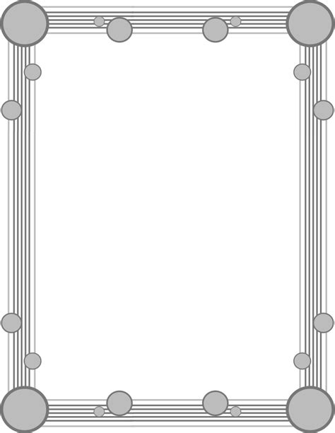 Grey Border Cliparts Adding A Classic Touch To Your Designs