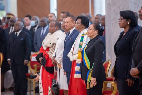 Présentation de vœux de nouvel An au chef de l État Marie Madeleine