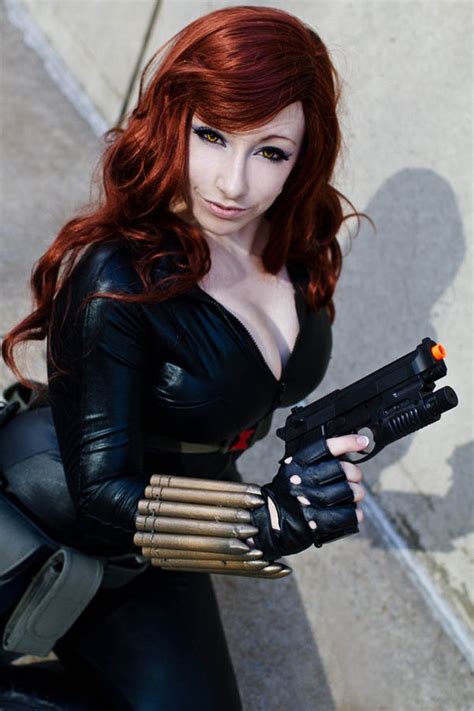 Sexy Black Widow Cosplayer Myconfinedspace