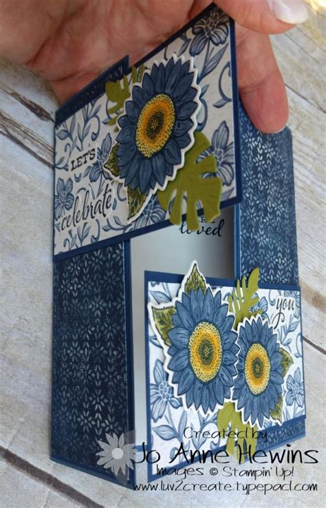 Interlocking gate fold with boho indigo and celebrate sunflowers – Artofit
