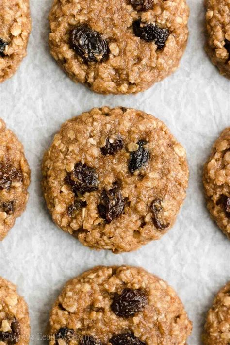 Healthy Flourless Oatmeal Raisin Cookies Vegan Amys Healthy Baking