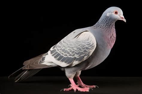 Premium Photo A Selectively Bred Racing Homer Pigeon With Enhanced