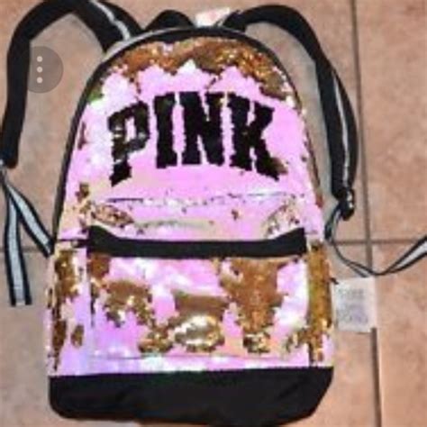 Pink Victorias Secret Bags New Pink Victorias Secret Bling Campus Backpack Poshmark